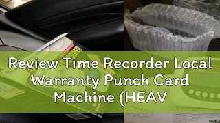 Review Time Recorder Local Warranty Punch Card Machine HEAVY USE [upl. by Hettie690]