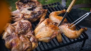 Tres maneras de cortar y condimentar pollo a la parrilla [upl. by Pacian]