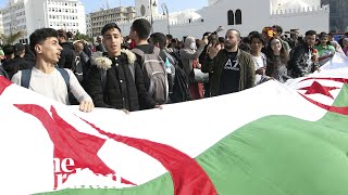 Thousands of Algerian students protest against president [upl. by Elijah]