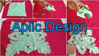 Easy Aplic Rilli Design Cutting Work Applique Sindhs Beauty [upl. by Novoj85]