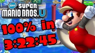 New Super Mario Bros U 100 World Record Speedrun in 32245 [upl. by Meg]