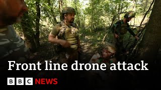 Russia’s kamikaze drones rain down on Ukraine  BBC News [upl. by Gathard]