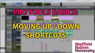 Pro Tools Basics 11 Move Selection Up amp Down [upl. by Yorker]