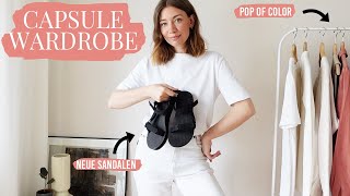 neue Sandalen amp ich brauche eure Meinung  CAPSULE WARDROBE  Mai [upl. by Attoynek]