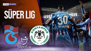 Trabzonspor vs Konyaspor  SÜPER LIG HIGHLIGHTS  11102023  beIN SPORTS USA [upl. by Eardnoed]