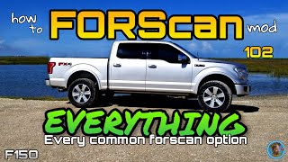 Forscan 102 everything you can mod on ford f150 [upl. by Erdua359]