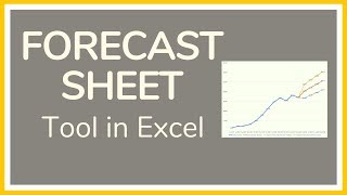 How to Use the Forecast Sheet in Excel  Tutorial 📈 [upl. by Fariss974]