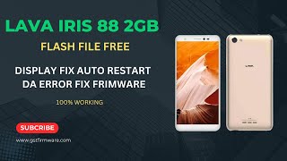 Lava iris 88 2GB Frimware DAFlash Toll without password Free Frimware 100 working [upl. by Idnahc542]