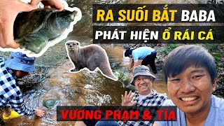 Vương Phạm amp Tía Ra Suối Bắt Ba Ba  Phát Hiện Ổ Rái Cá [upl. by Undis]