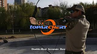 Archery 57quot Ambidextrous Takedown Recurve Bow Right Left Hand 203040lbs [upl. by Hamlen]