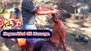 Hogenakkal Falls Massage Hogenakkal Oil Massage Oil Massage for Head Massage in Hogenakkal [upl. by Atnahc]