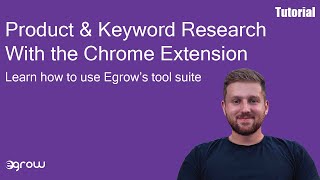 Amazon Chrome Extension  Best Plugin for Sellers  Egrow Tutorial Video [upl. by Sherrie978]