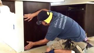 How to install cabinet skins no nail [upl. by Sukram]