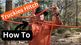 5 ways to tie a Truckers hitch including how to do the fastest way to tie and untie it [upl. by Reiche]