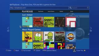 How to PLAY WEB BROWSER GAMES ON PS4 FREE GAMES [upl. by Fronniah]