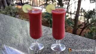 How to make a Strawberry Daiquiri  New Orleans Style Drink Recipe  Tailgator Gas Powered Blender [upl. by Sucramel]