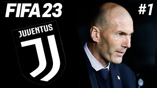 FIFA 23  CARRIERE MANAGER 1  ZIDANE ET LA JUVE TOUT POUR LE TITRE [upl. by Wieren725]