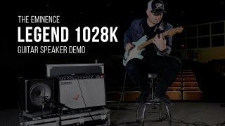 The Eminence Legend 1028K Guitar Speaker Demo [upl. by Geordie885]