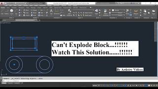 Cant Explode Block AutoCAD Problem and Solution [upl. by Berg426]