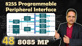 8255 Programmable Peripheral Interface Block Diagram and Working Explained [upl. by Zetrom31]