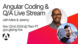 Angular v19 Reaction Stream with Mark and Jeremy [upl. by Etan]