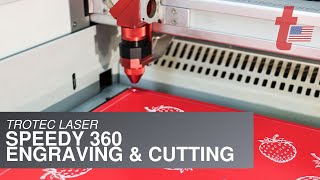 Trotec Speedy 360 Laser Engraver and Cutter [upl. by Baoj384]