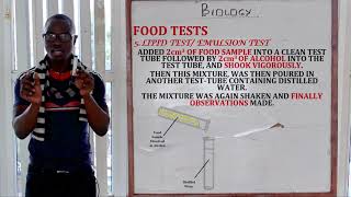 14 Food Test Biology Form 1 [upl. by Garrard]