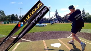 Hitting with the True Temper HZRDUS  BBCOR Baseball Bat Reviews [upl. by Haelem]