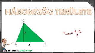 HÁROMSZÖG TERÜLETE GYAKORLÓ FELADATOK [upl. by Eglanteen]