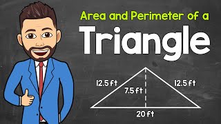 How to Find the Area and Perimeter of a Triangle  Math with Mr J [upl. by Nesnah]