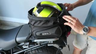 Ogio Stealth Tail Bag Review and Install on Triumph Tiger Motorcycle [upl. by Seraphim792]