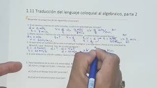 111 Traducción del lenguaje coloquial al algebraico parte 2 [upl. by Briny]