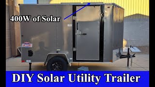 Utility Solar Trailer 65kW AC Output 48kWh LiFePO4 8000W Solar Input and AC Charger [upl. by Eiznekam]