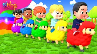 Baa Baa Black Sheep  Colorful Sheep Song  BluLoo Nursery Rhymes amp Kids Songs [upl. by Muscolo179]