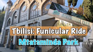 Tbilisi Funicular Ride to Mtatsminda Park  Georgia Tour 3rd Day [upl. by Neelrahc]