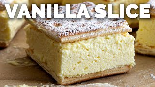 Cheats Easy Vanilla Slice Recipe 4 Ingredients [upl. by Rolph]