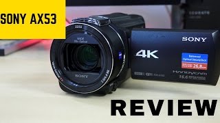 Sony FDR AX53 Handycam Perfect YouTube 4K Camera [upl. by Schaper]