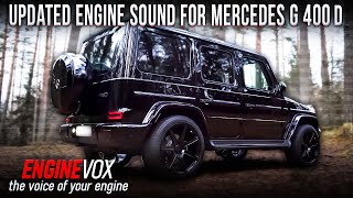 Mercedes G400D with newgeneration active sound exhaust system ENGINEVOX [upl. by Mezoff]