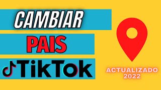 Cómo CAMBIAR PAIS región en TIKTOK ACTUALIZADO 2024 [upl. by Corabella740]