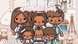 Aesthetic Spring House Tour BIG FAMILY 🏡  With Voices  Toca Life World 🌎 [upl. by Florenza772]