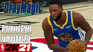 Draymond Green Jumpshot Fix NBA2K21 with SidebySide Comparison [upl. by Latsyc109]