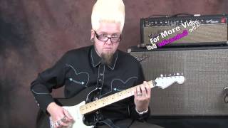 Learn surf guitar lesson cool funky chords and riffs played on Fender Custom Shop Stratocaster [upl. by Freya943]