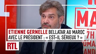 Etienne Gernelle  Yassine Belattar au Maroc avec le Président les légèretés dEmmanuel Macron [upl. by Croom]