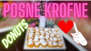 Krofne posne  Najbrži način  POSLASTICA LIGHT SWEET DONUTS [upl. by Pollock801]