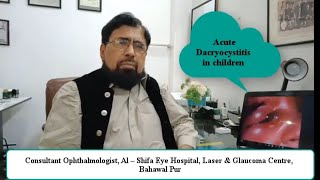 Acute Dacryocystitis in children Treatment  Chronic Dacryocystitis [upl. by Leanatan]