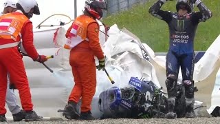 Maverick Vinales Crash M1 Vinales Meledak MotoGP Styria 2020 [upl. by Iteerp]