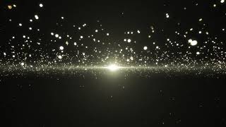 Glowing Golden Dust Particles Background Looped Animation  Free HD Version Footage [upl. by Ayocat968]