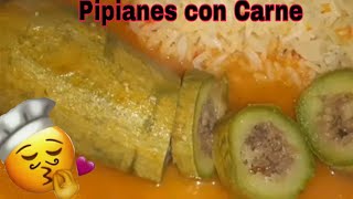 Pipianes o calabacitas rellenas de carne [upl. by Nasaj]