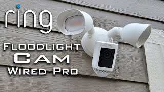 Its a Floodlight and a WiFi Security Camera  Ring Floodlight Cam Wired Pro Review [upl. by Ulphiah]