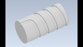 Inventor  A Method for Cutting a Helical Groove on a Cylinder [upl. by Salkcin]